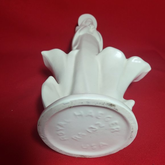 VTG Royal Haeger Virgin Mary Figurine White Plantar Vase Madonna Praying Hands - Picture 5 of 13